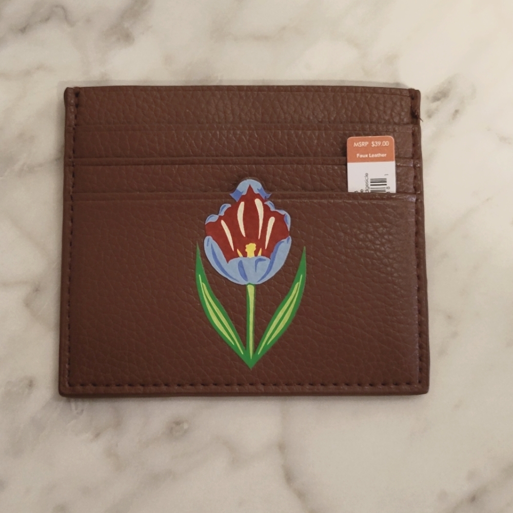 Vera Bradley Faux Leather Card Wallet